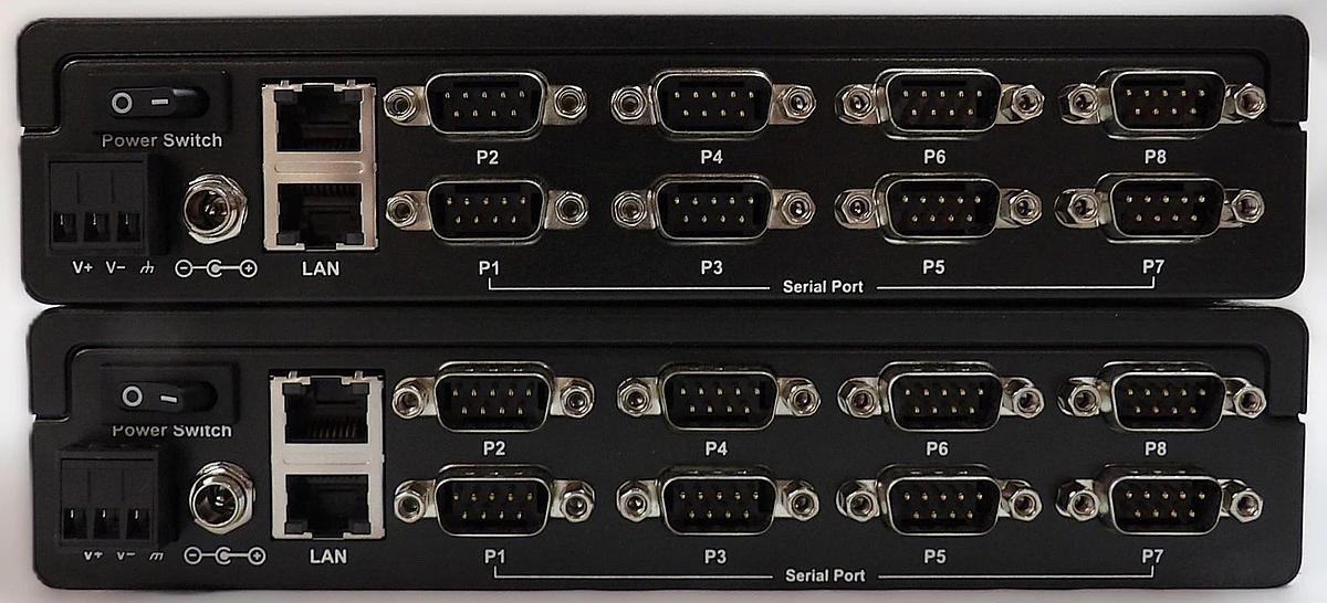 Moxa 3093091000012 8-Port Serial Device Server Nport Lot of 2 New