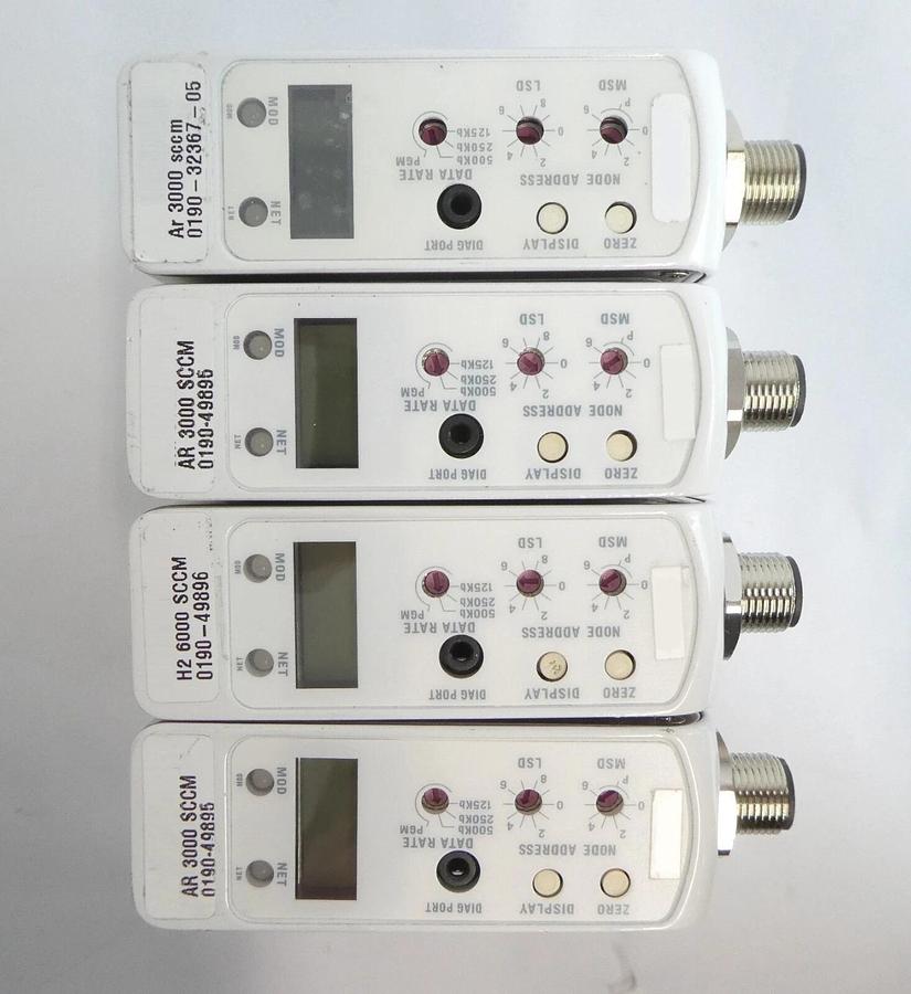 Used Brooks GF125C Mass Flow Controller MFC GF125CXXC Lot of 11 Working Surplus