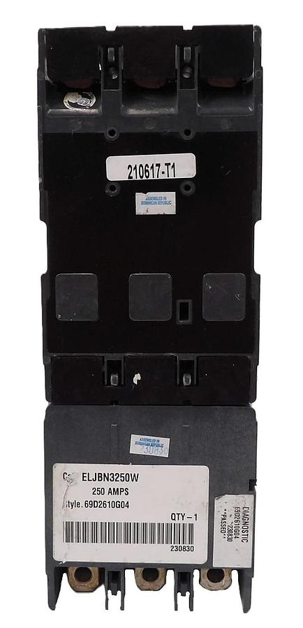 Used Eaton JGH3250NN 3 Pole Industrial Circuit Breaker ELJBN3250W Lot of 2 Working