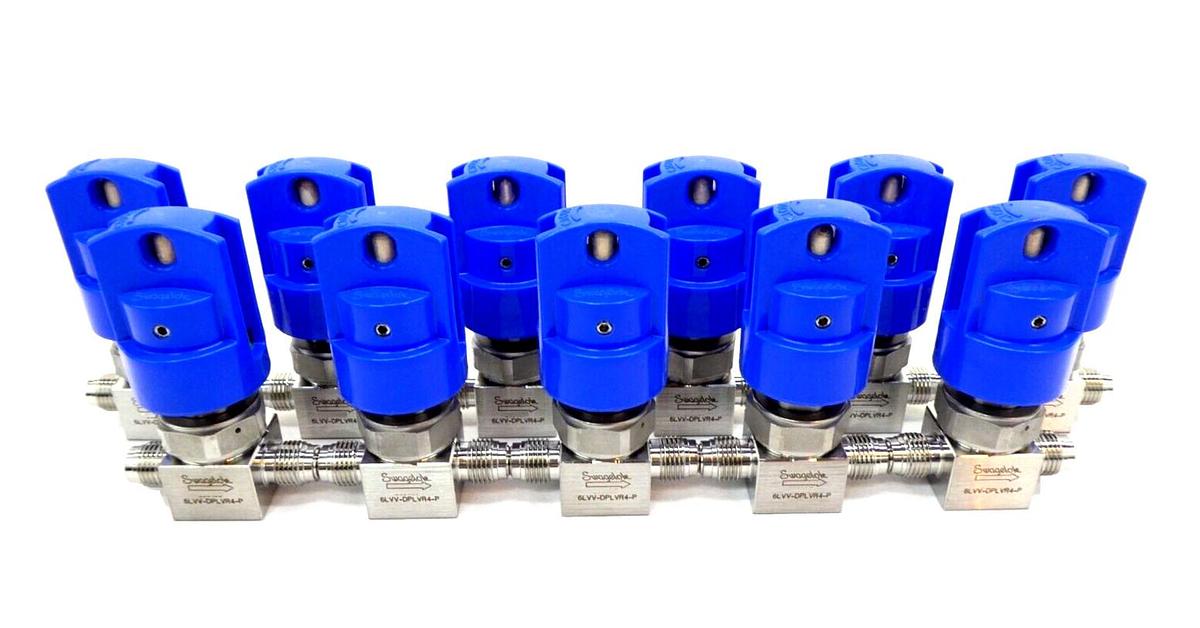 Used Swagelok 6LVV-DPLVR4-P Diaphragm Sealed Valve Reseller Lot of 11 Working Surplus