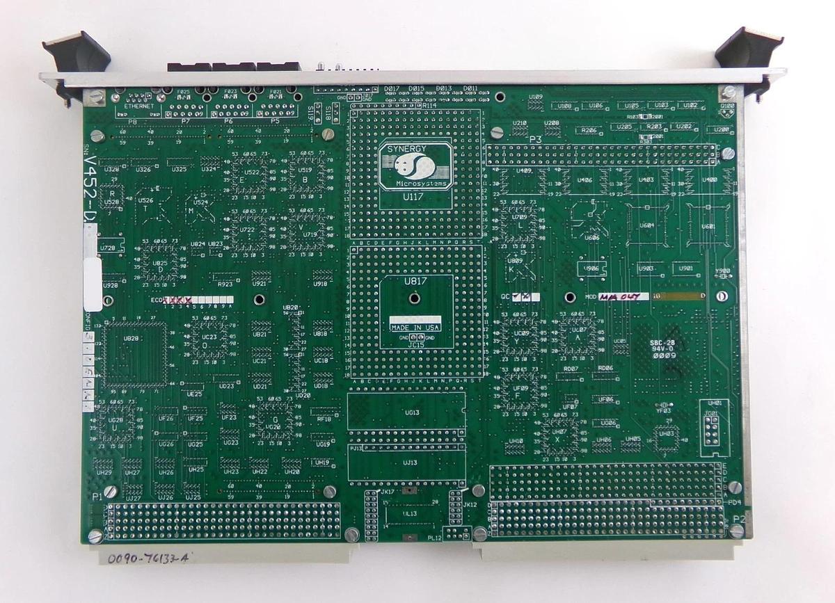 Used Synergy V452-D SBC Single Board Computer VME PCB Card 0090-76133 Untested