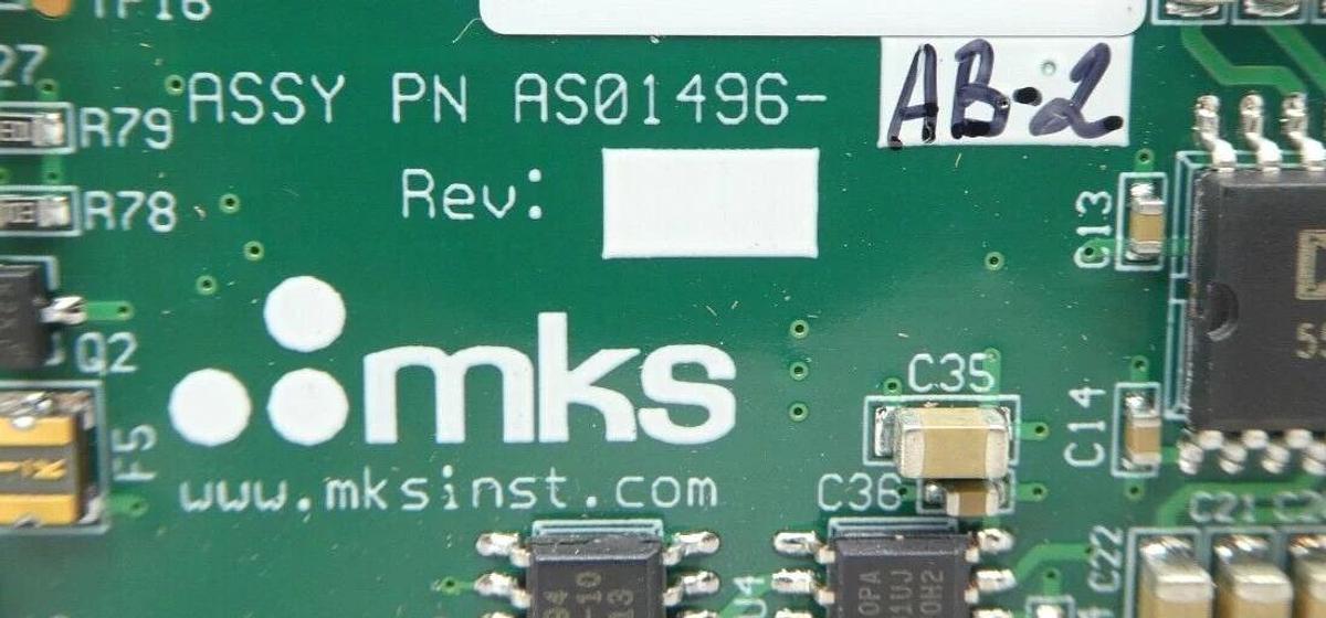 Used MKS Instruments AS01496-AB-2 DeviceNet PCB Card AMAT 0190-30079 Working Surplus