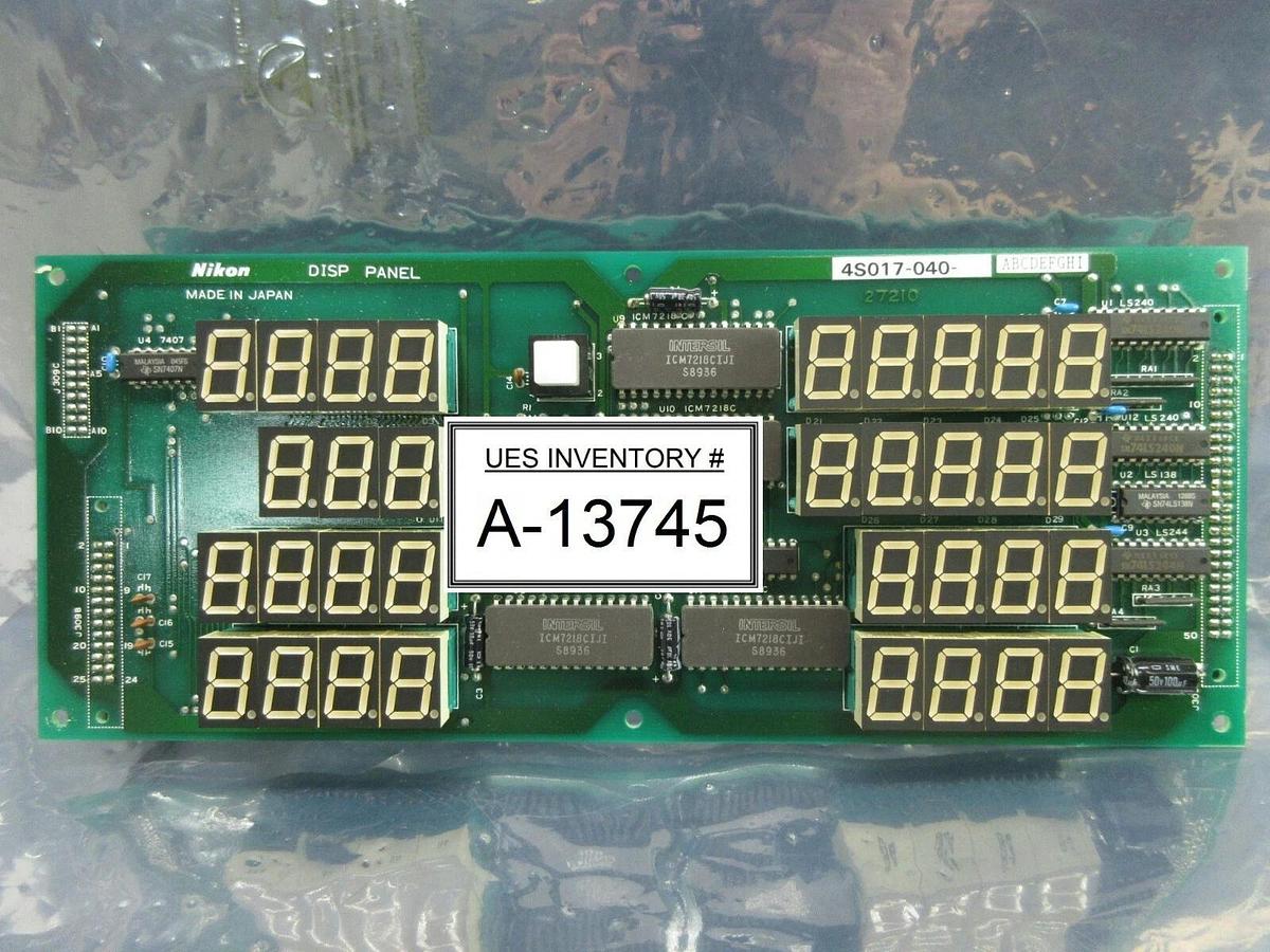 Used Nikon 4S017-040 Display Panel Board PCB DISP PANEL NSR System Used Working