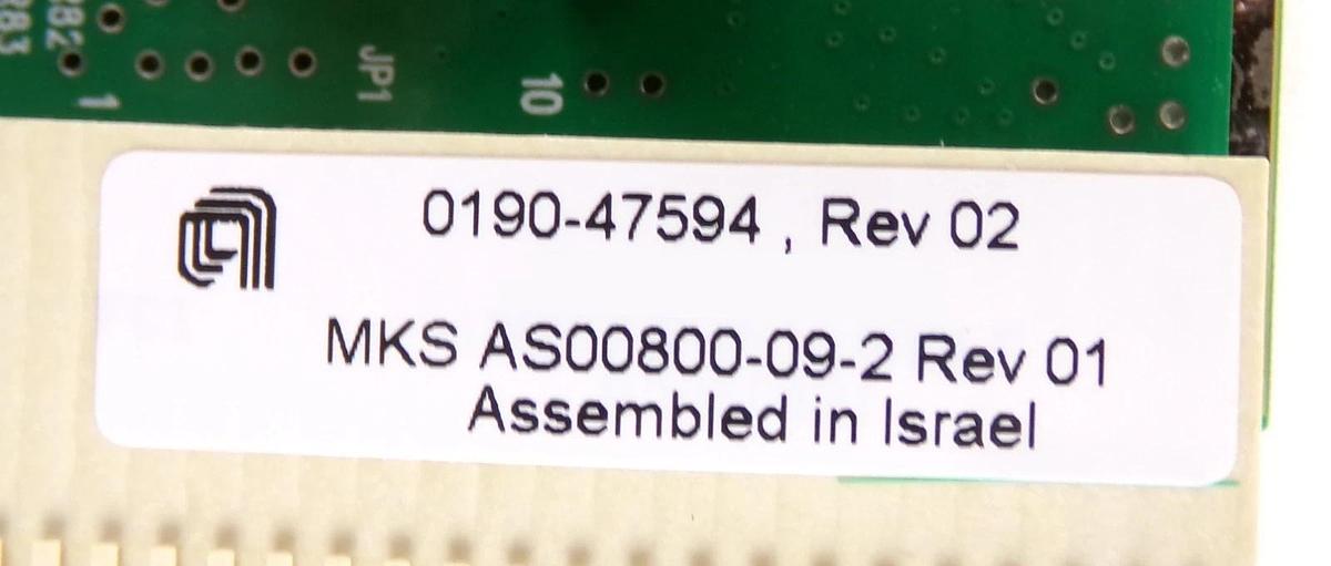 Used MKS Instruments AS00800-09-2 Quad Serial PCB Card AMAT 0190-47594 Lot of 5