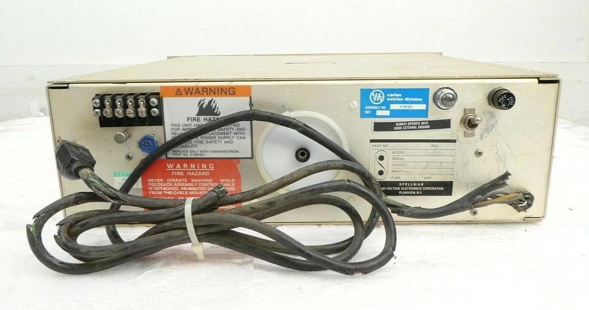 Used Spellman 106454-001 25kV Power Supply RHR25P250X695 Varian F1382001 Working
