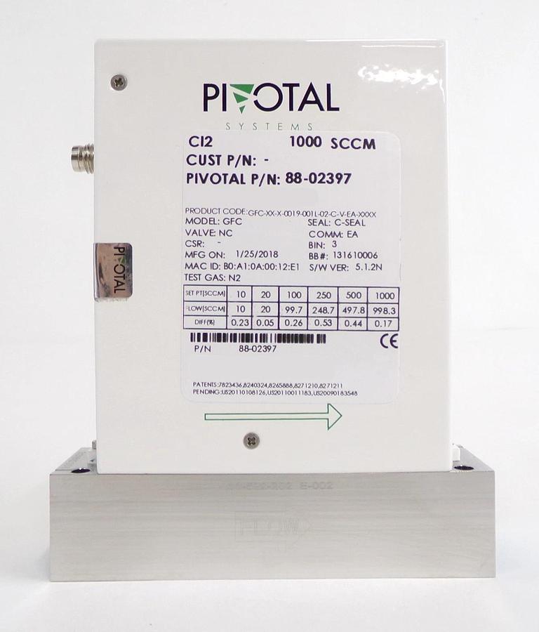 Pivotal Systems 88-02397 Mass Flow Controller MFC 1000 SCCM C12 New Surplus