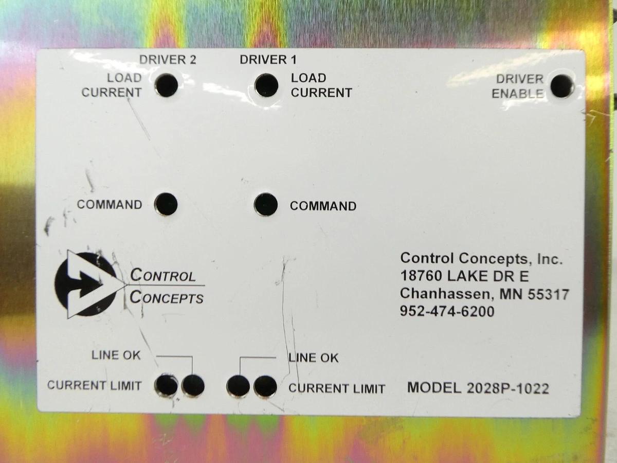Used Control Concepts 2028P-1022 SCR Power Controller AMAT 0190-03327 Working Surplus