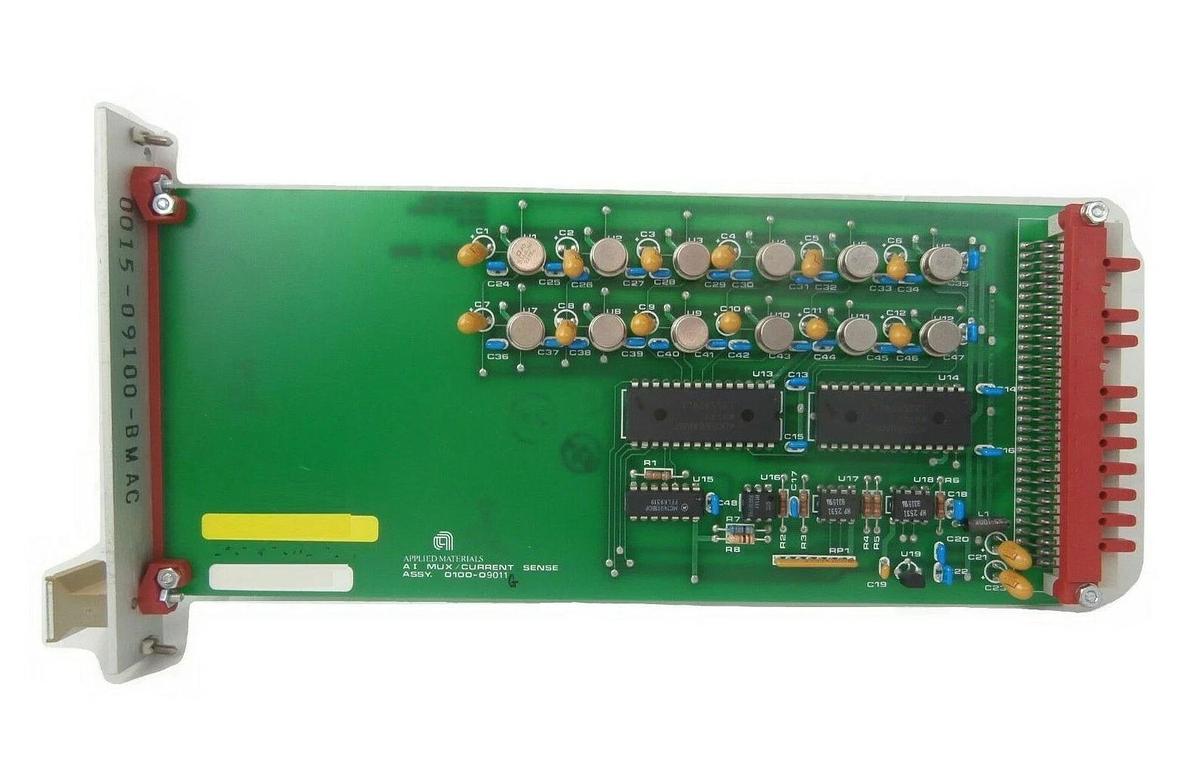Used AMAT Applied Materials 0100-09011 AI MUX/CURRENT SENSE PCB Card P5000 Working