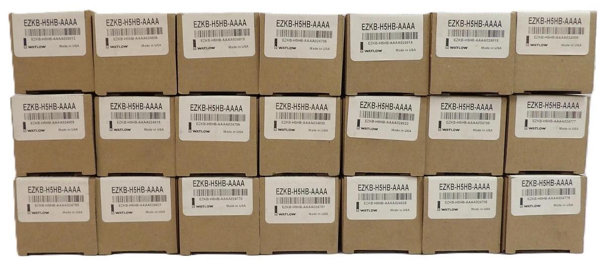 Used Watlow EZKB-H5HB-AAAA Temperature Controller EZ-Zone Lot of 21 New Surplus