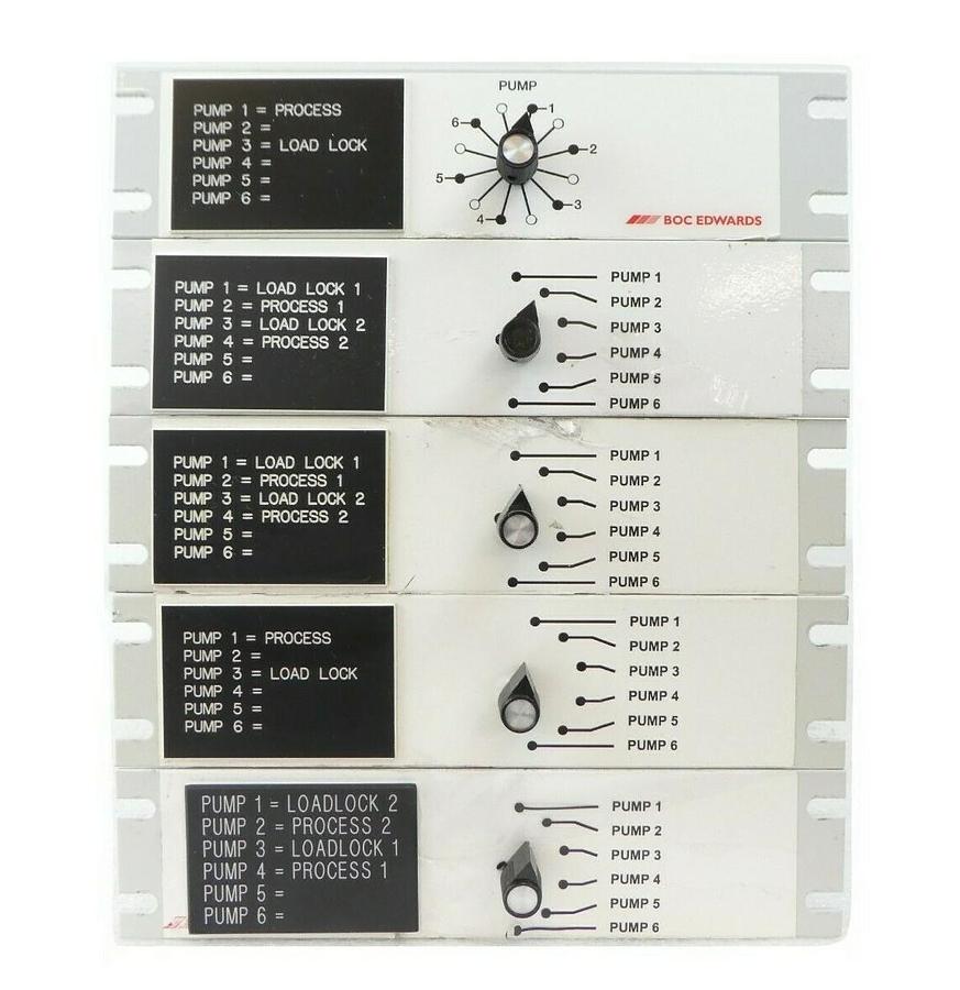 Used Edwards NGU078000P 6-Pump Vacuum Pump Switch Box 6XPDM Reseller Lot of 5 Working