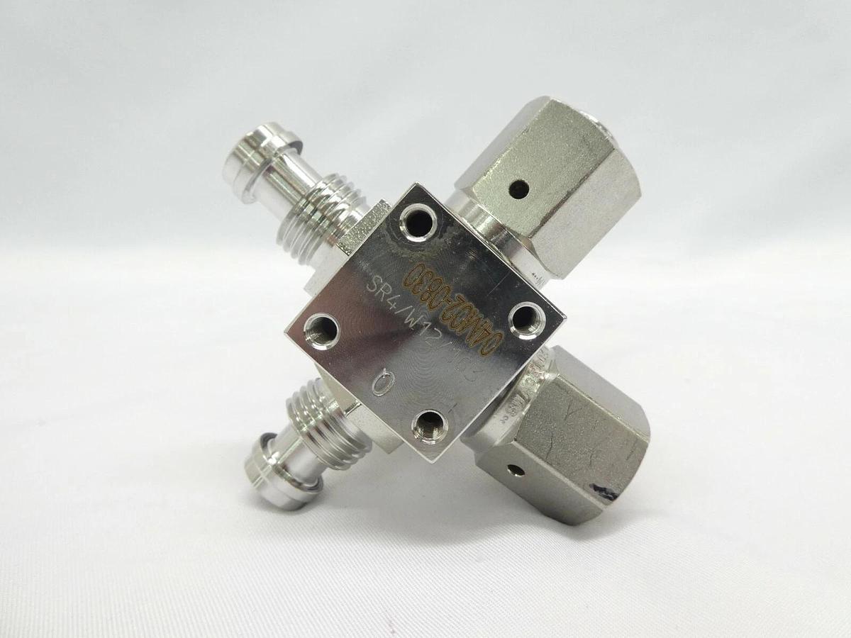 Used Qualiflow 2x10-9atm.cm3/Sec 4-Way Pneumatic Valve Lot of 4 Working Surplus