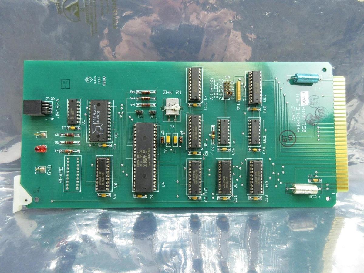 Used Perkin-Elmer 851-8618-004 Processor PCB Card A5167 Rev. J SVG ASML 90S Used