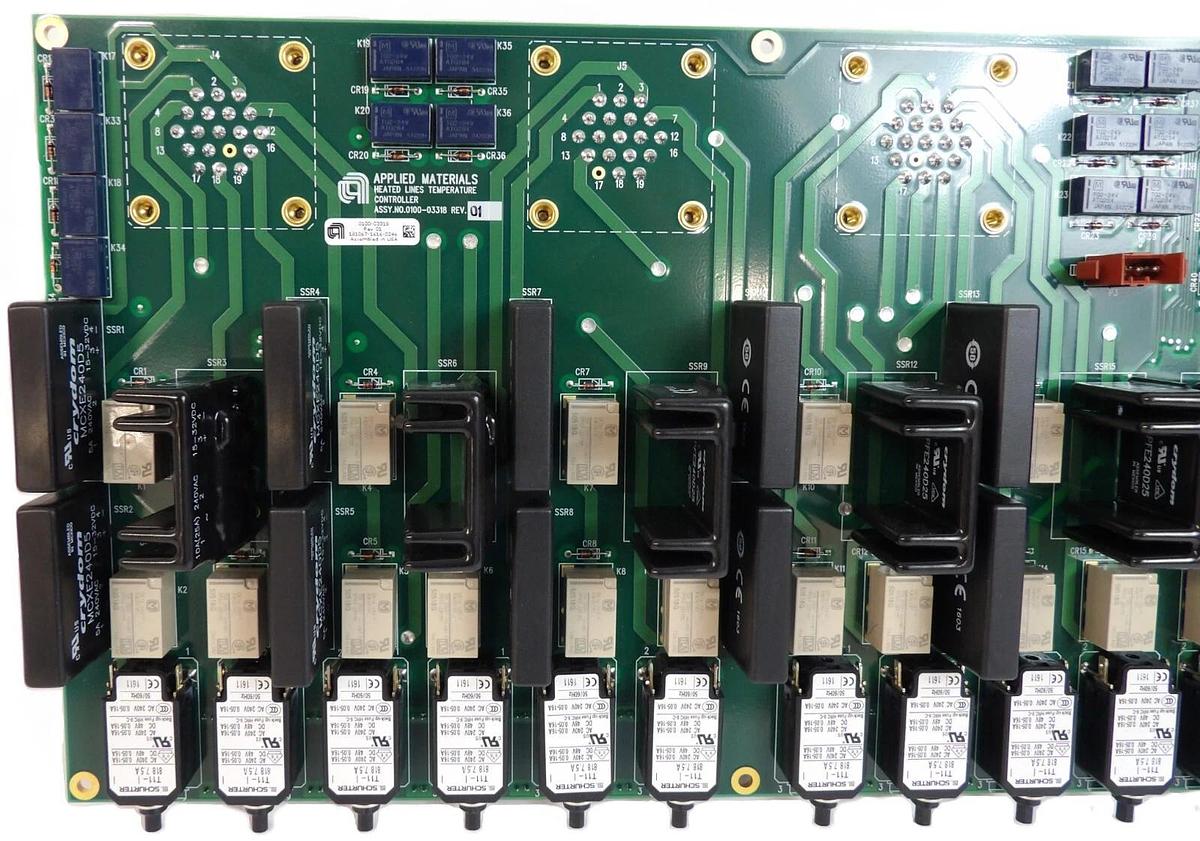 Used AMAT Applied Materials 0100-03318 Heated Lines Temperature Controller PCB New
