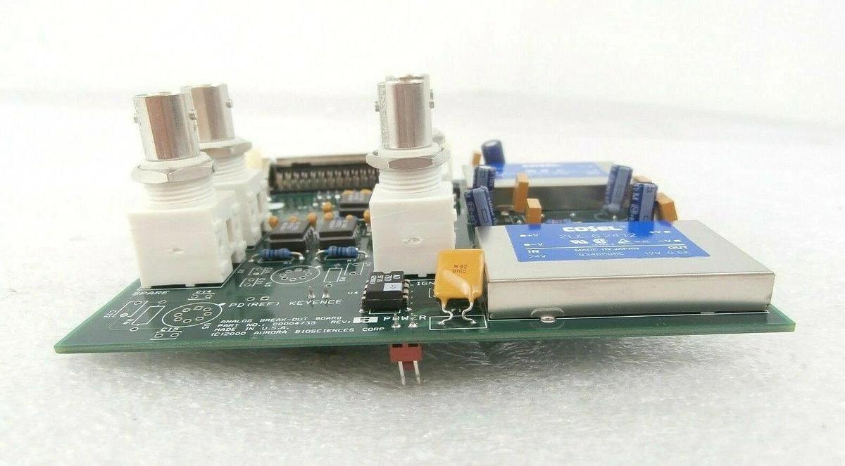 Used AuroAurora Biosciences 00004735 Analog Break-Out Board PCB Keyence Working Spare