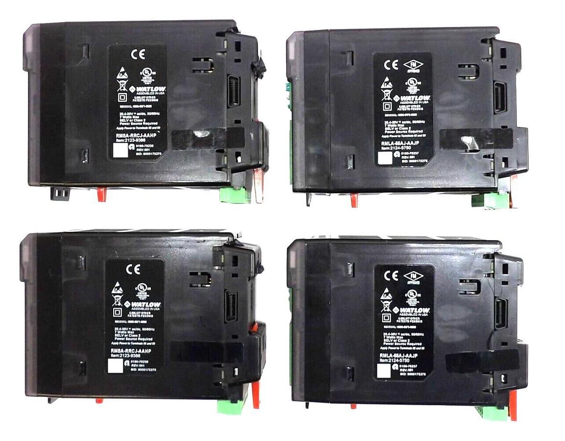 Used Watlow RMLA-55AJ-AAJP RMSA-RRCJ-AAHP Temperature Controller Lot of 4 Working