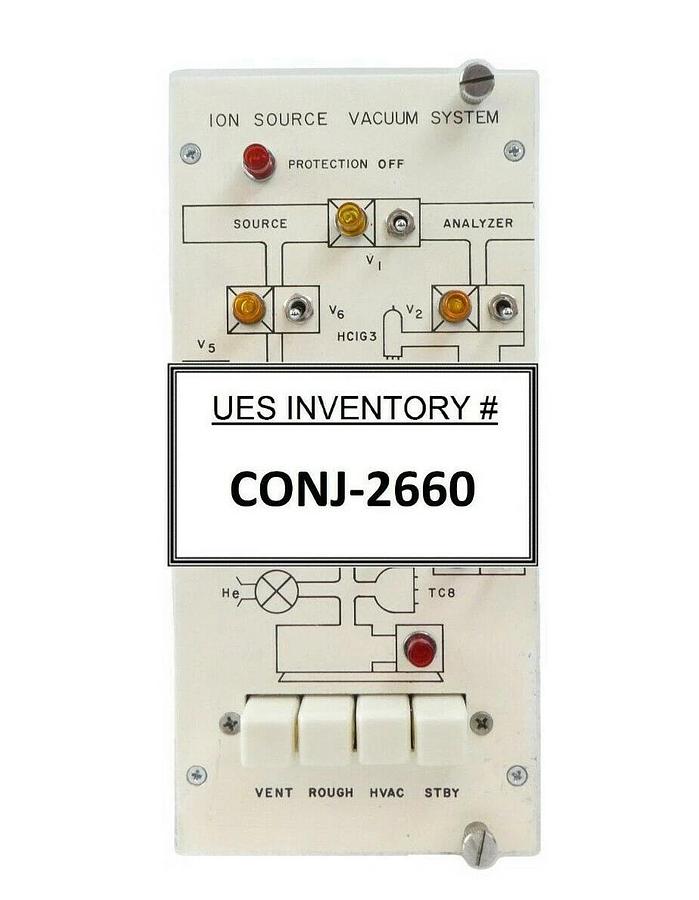 Used Varian Ion Implant Systems 07610001 Ion Source Vacuum System Rev. F Surplus