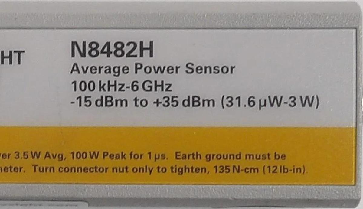 Used Keysight N8482H Thermocouple Average Power Sensor Working Surplus