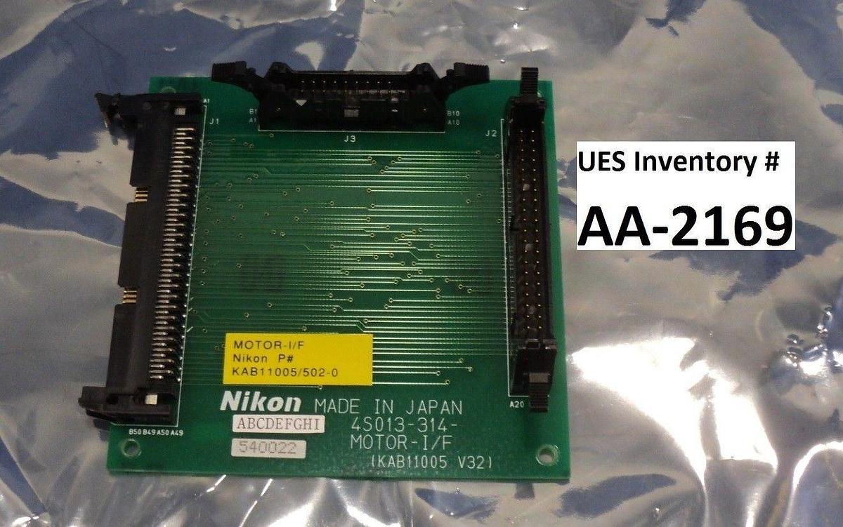 Used Nikon 4S013-314 Connector Board PCB MOTOR-I/F KAB11005 Optistation 7 Used