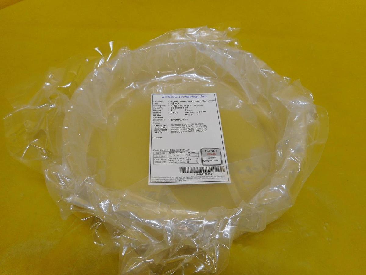 Used TEL Tokyo Electron Limited Quartz Ring Holder SCCM Used Working