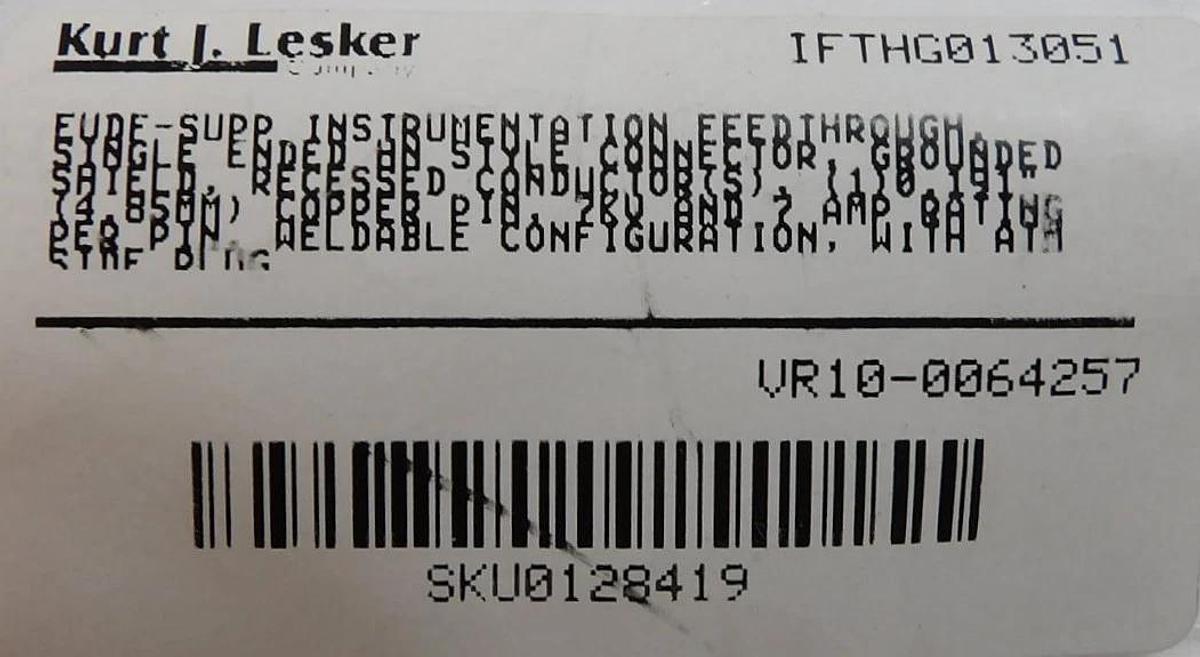 Used Kurt J. Lesker IFTHG013051 RF Instrumentation Feedthrough Reseller Lot of 4 New