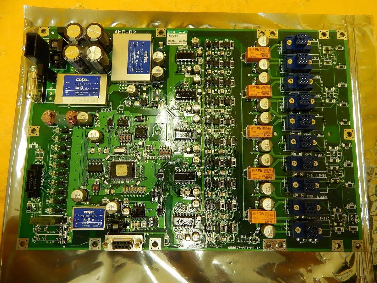 Used CKD AMC-D2-X1 Valve Control PCB AMC-D2 TEl Tokyo Electron Lithius Used Working