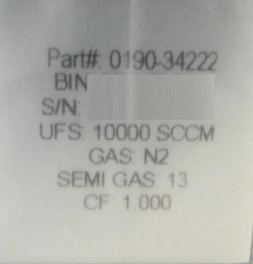 Aera FCPI981OBAXDIDJAA Mass Flow Controller MFC AMAT 0190-34222 Lot of 2 New