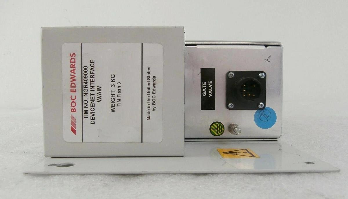 Used Edwards NGR409000 im Interface Module DeviceNet with AIM TIM Flash 3 Working