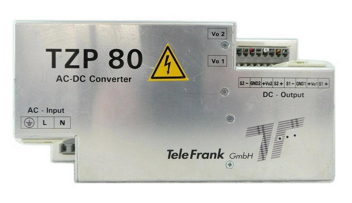 Used TeleFrank TZP80-2405/S AC-DC Converter TZP 80 Brooks Fixload Working Surplus