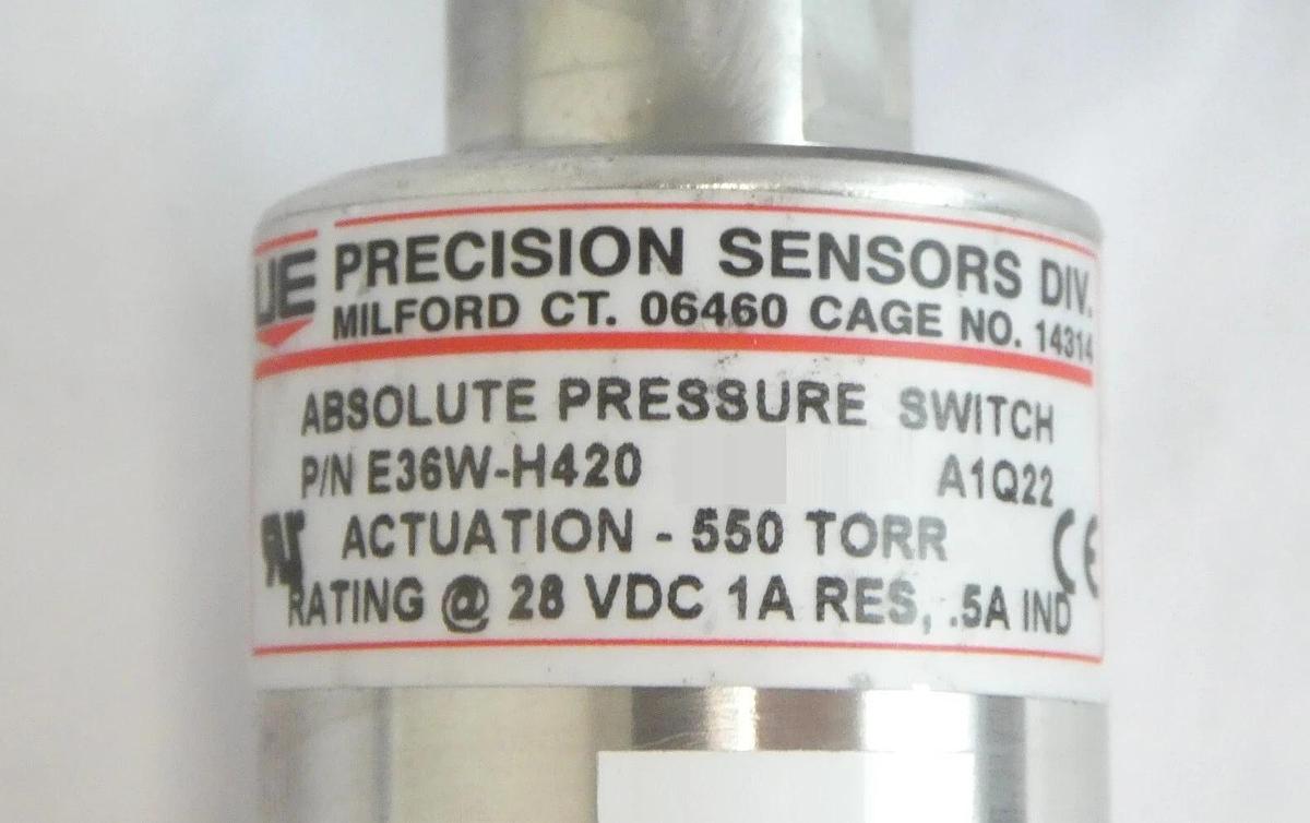 Used UE Precision Sensor Pressure Switch E36W-H420 E36W-H42 Lot of 4 Working