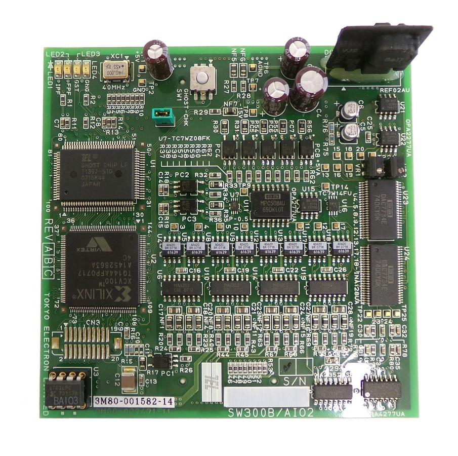 Used TEL Tokyo Electron 3M80-001582-14 Processor PCB SW300B/AIO2 Working