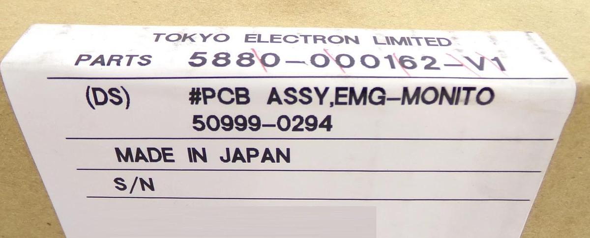 Kawasaki 50999-0294 EMG Monitor PCB TEL Tokyo Electron 5880-000162-V1 New Spare