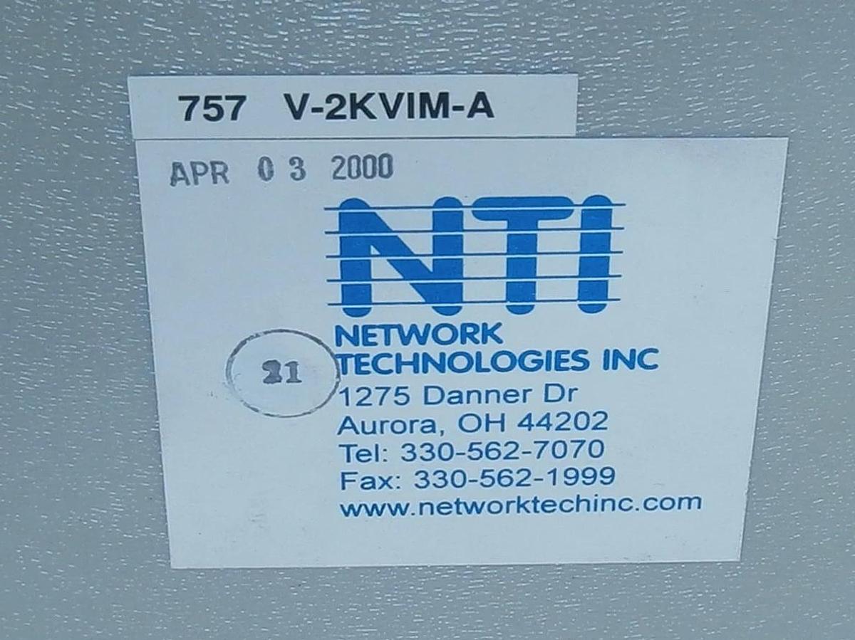 Used NTI Network Technologies VOPEX-2KVIM-A 2-port Video Switching KVM Splitter Used