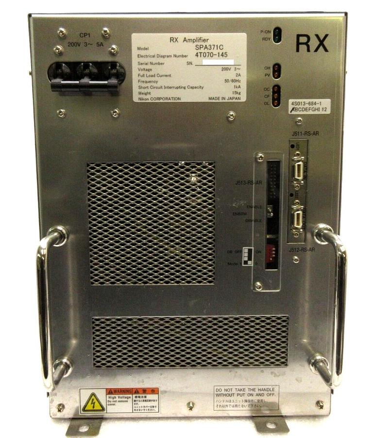 Used Nikon 4T070-145 RX Amplifier Module SPA371C 4S013-684-1 NSR Series Working