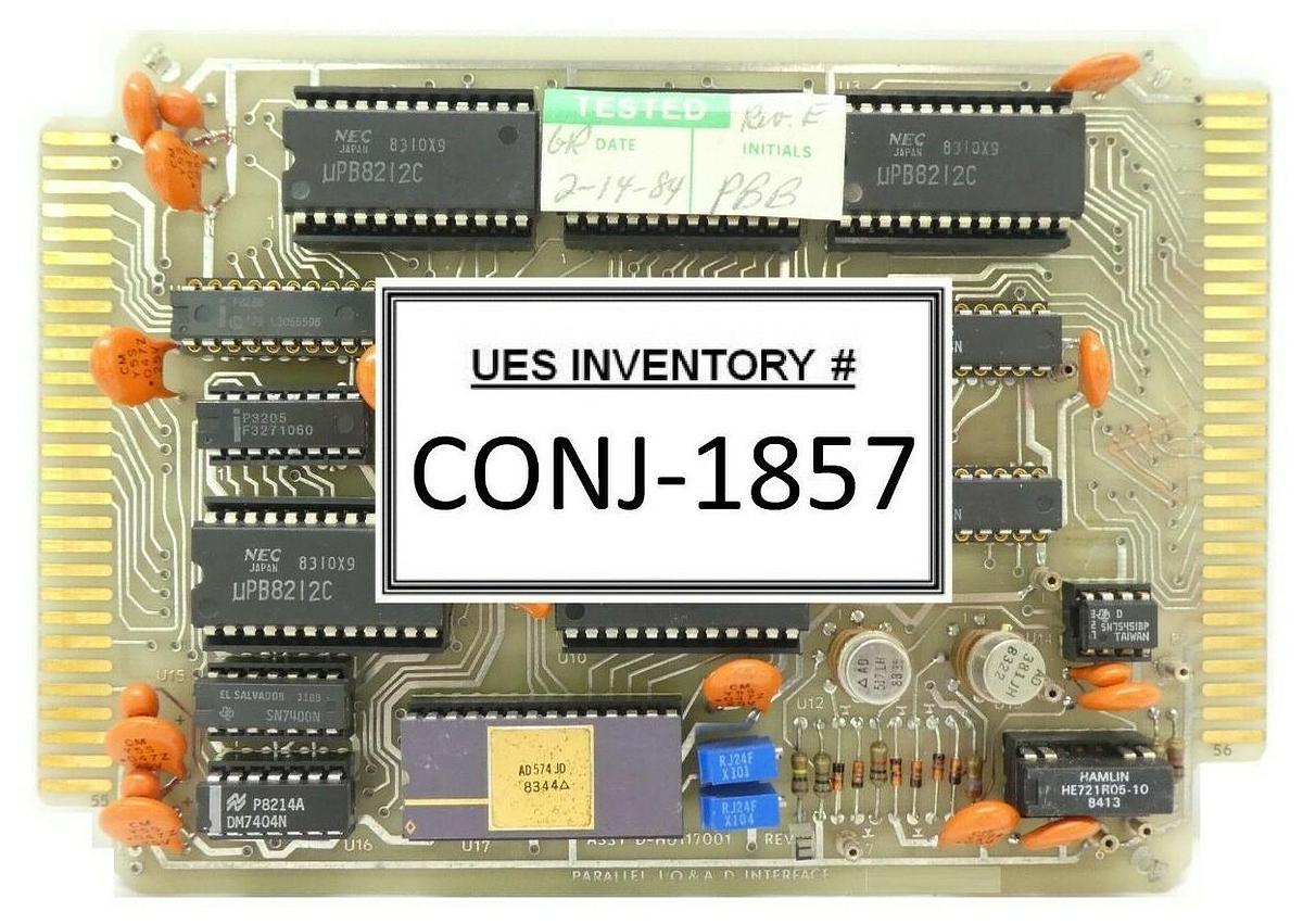 Used Varian Semiconductor VSEA D-H0117001 Parallel I/O Interface PCB H0117001 Rev. E