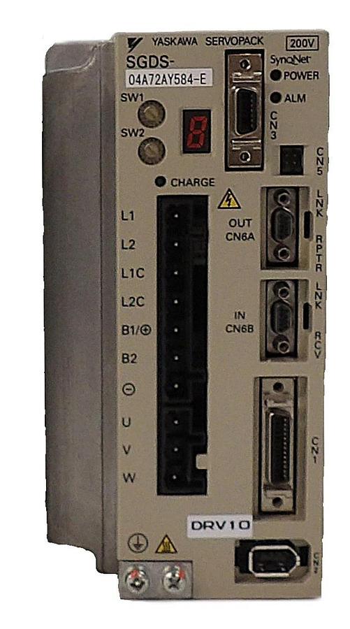 Used Yaskawa Electric SGDS-04A72AY584-E Servo Drive SERVOPACK Lot of 4 Working
