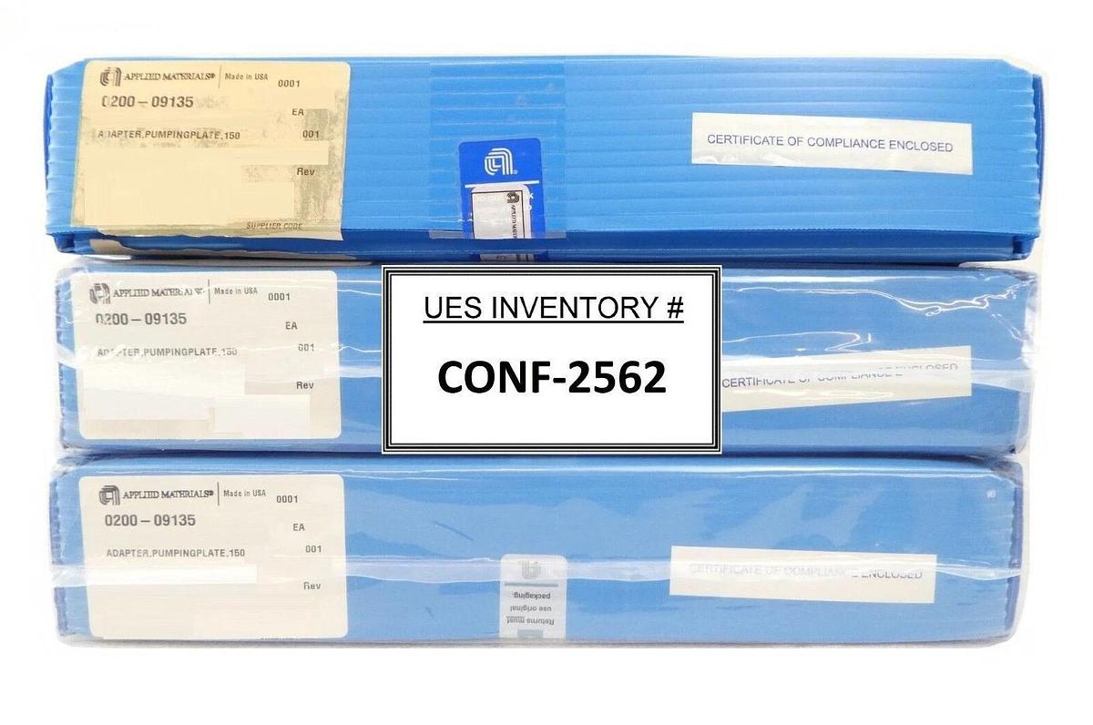 AMAT Applied Materials 0200-09135 150mm Pumping Plate Reseller Lot of 3 New