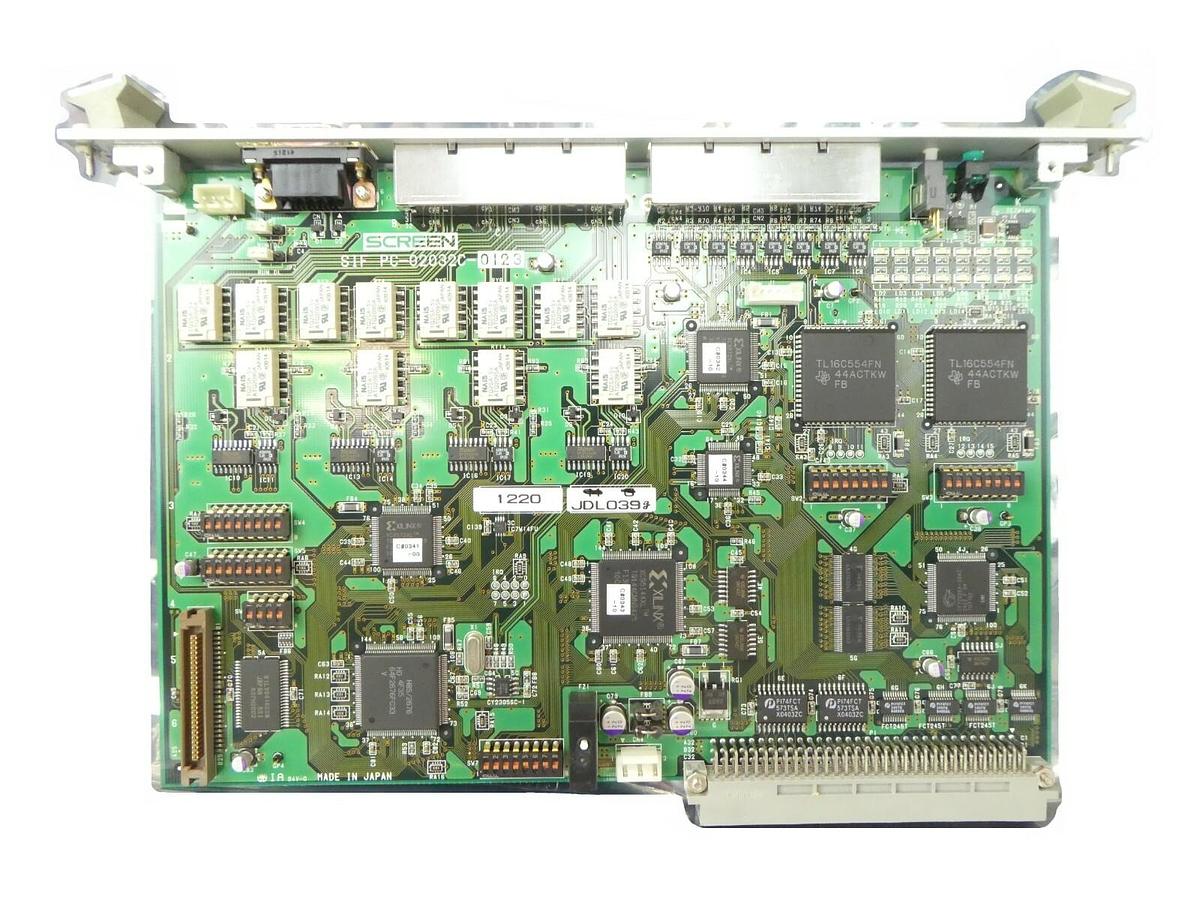 Used DNS Dainippon Screen PC-02032C-0123 8-Channel Interface VME PCB Card SIF Working