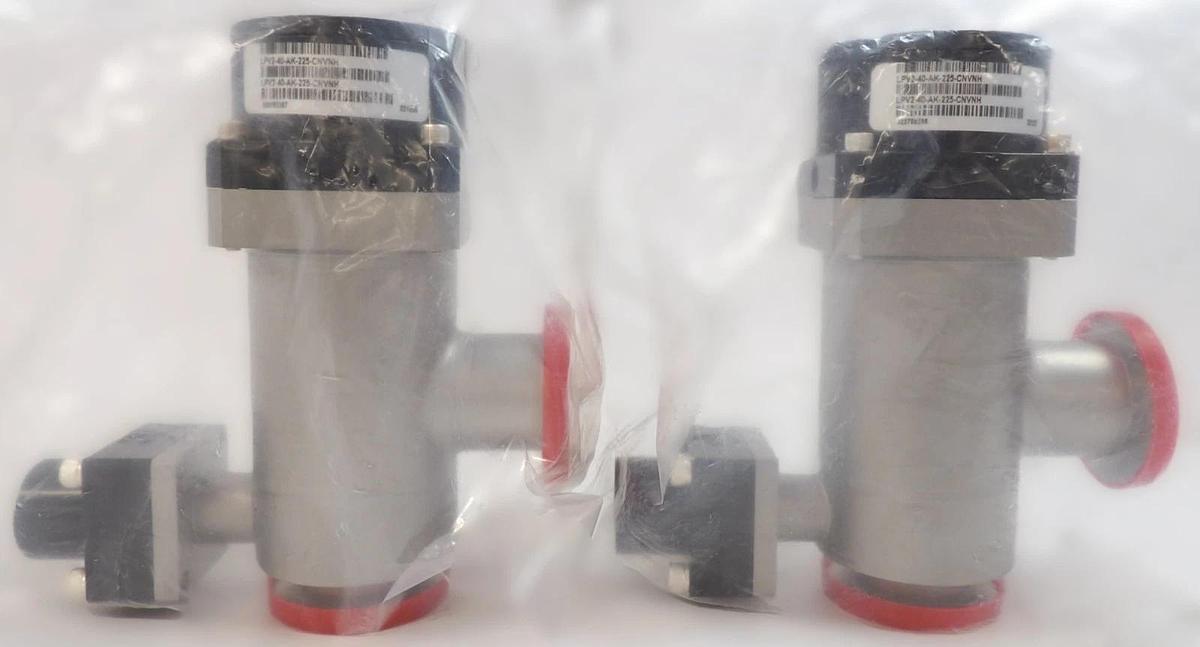 MKS Instruments LPV2-40-AK-225-CNVNH Pneumatic Right Angle Valve Lot of 2 New