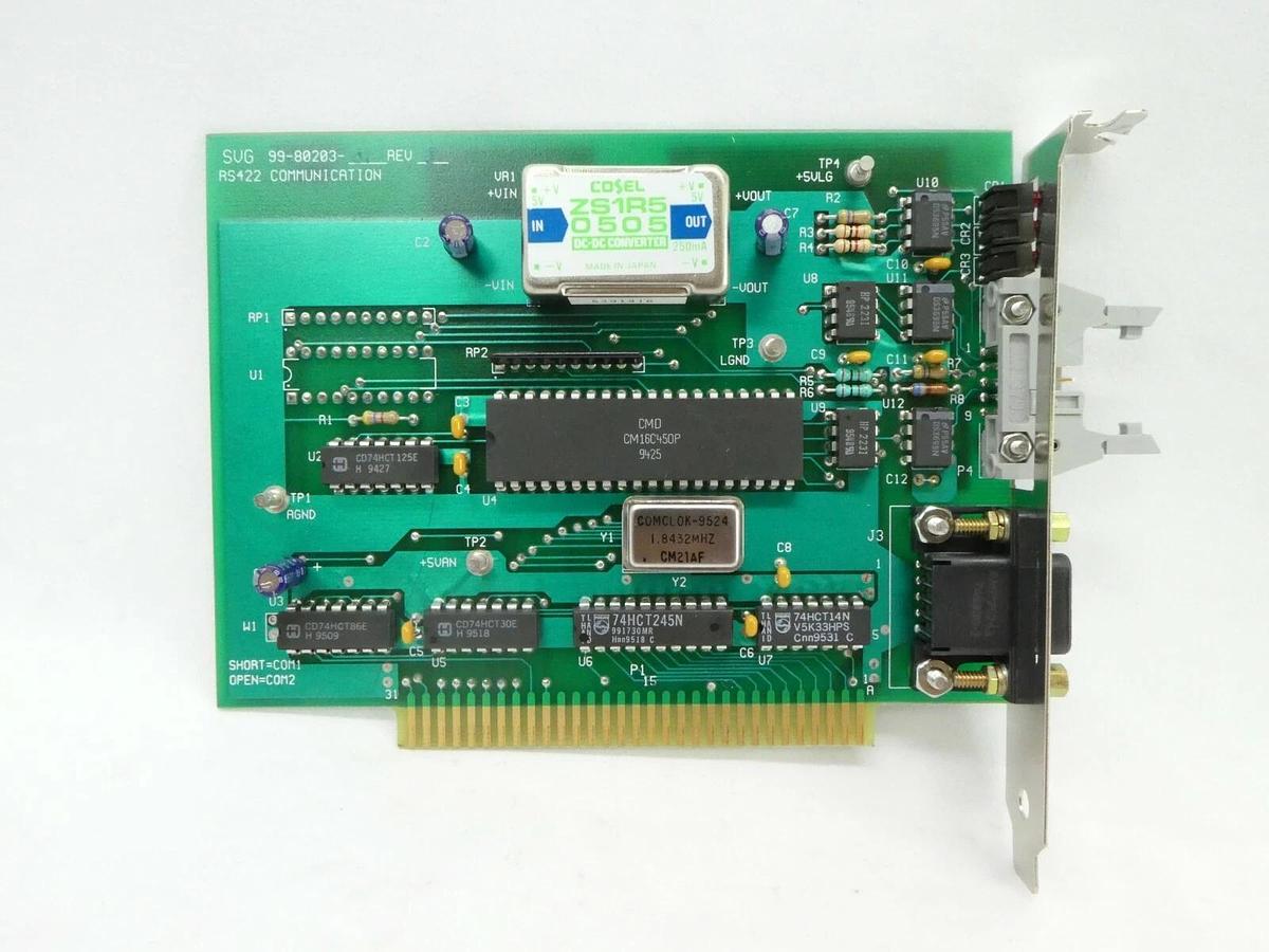 Used SVG Silicon Valley Group 99-80203-01 RS422 Communications PCB Rev. J 90S Spare
