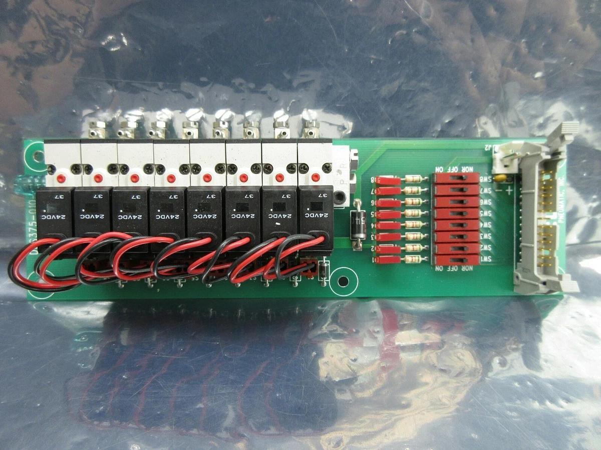 Used TECO Pneumatic DES375-010-8 8-Port Pneumatic Manifold Board PCB HA010E1 Working