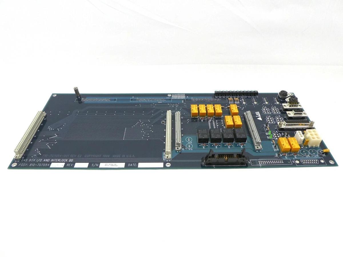 Used Lam Research 810-707054-001 Gas Box I/O Interlock Board PCB FPD Continuum Spare