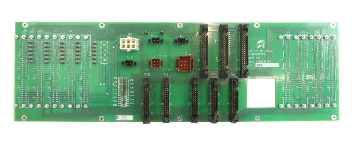 Used AMAT Applied Materials 0100-20039 RF Generator Backplane PCB Working Surplus