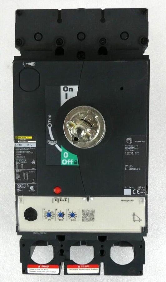 Used Schneider Electric LRF36400U31X 3-Pole Circuit Breaker PowerPact LR400 Working