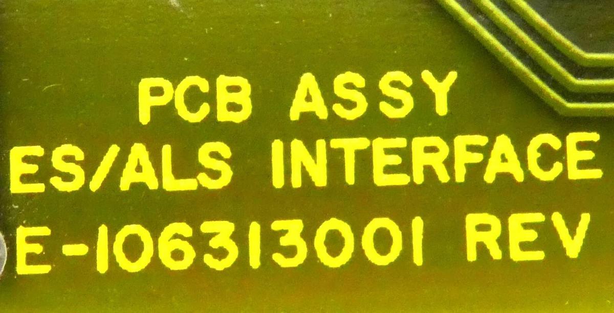 Used Varian VSEA E-106313001 ES/ALS Interface PCB Working Surplus