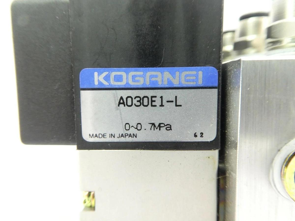 Used Koganei YM20A-21W 20-Port Pneumatic Manifold A030E1-L Working Surplus