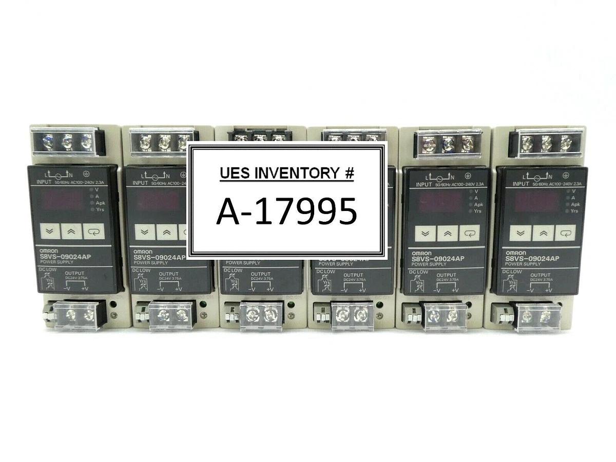 Used Omron S8VS-09024AP Switch Mode Power Supply S8VS Lot of 6 Working Surplus