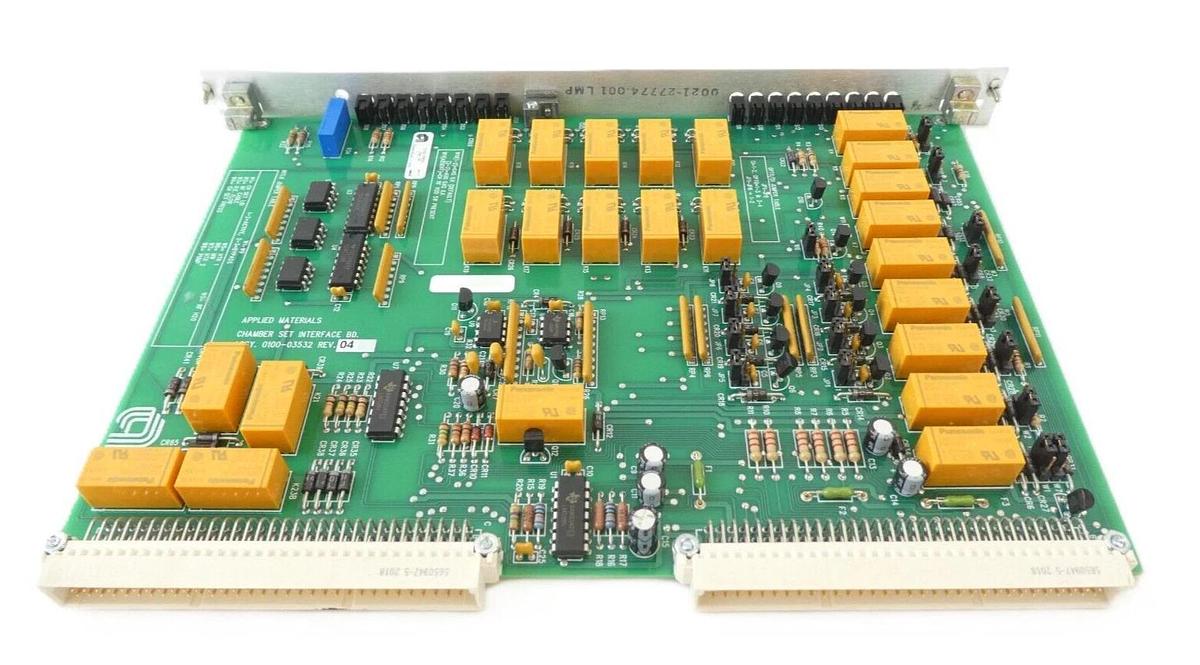 Used AMAT Applied Materials 0100-03532 Chamber Set Interface PCB Card No Tabs Surplus