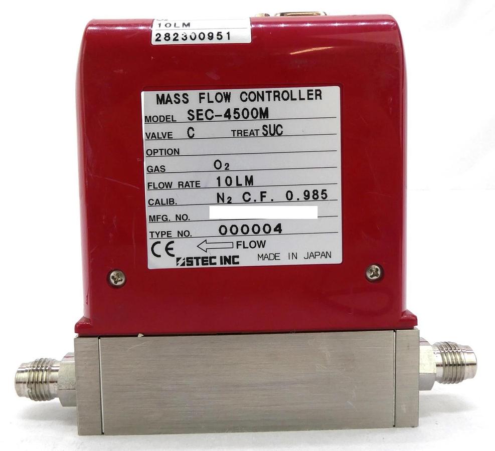 Used Horiba STEC SEC-4500M Mass Flow Controller SEC-4500 10 LM O2 Reseller Lot of 3