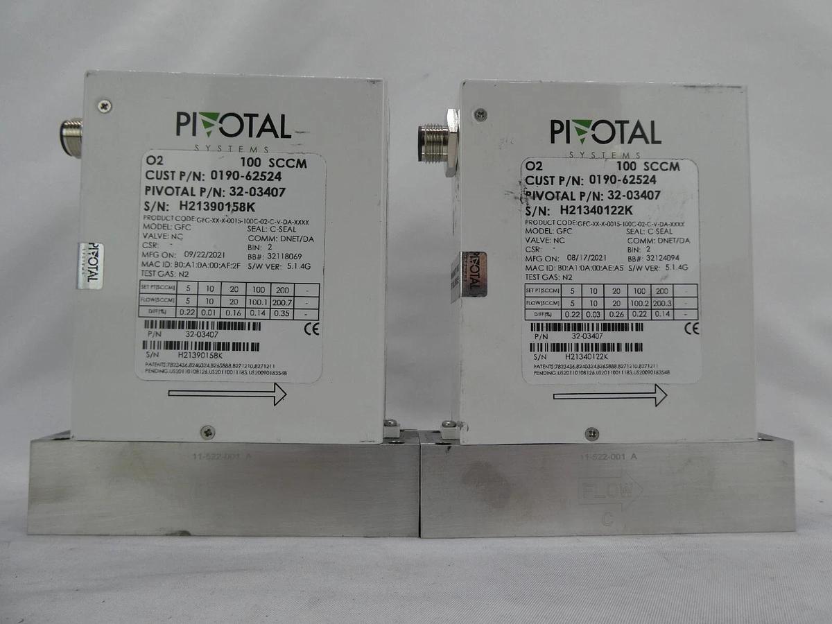 Used Pivotal GFC Mass Flow Controller MFC AMAT 0190-50976 Reseller Lot of 5 Working