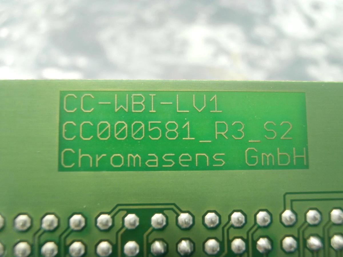 Used Chromasens CC-WBI-LV1 Interface PCB CC00581 KLA-Tencor WBI 300 Copper Cu Working